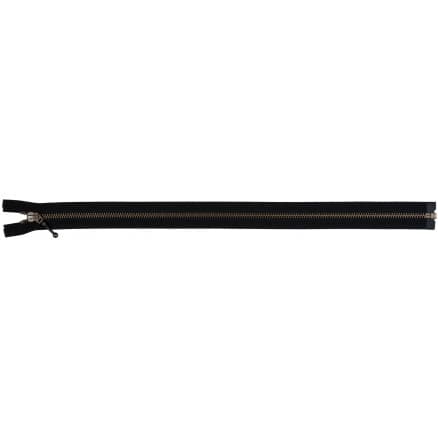 YKK Delbar Dragkedja/Blixtlås Antik Mässing Svart 6mm - 45cm