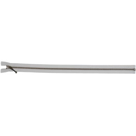 YKK Delbar Dragkedja/Blixtlås Antik Mässing Ljus Grå/Beige 6mm - 45cm