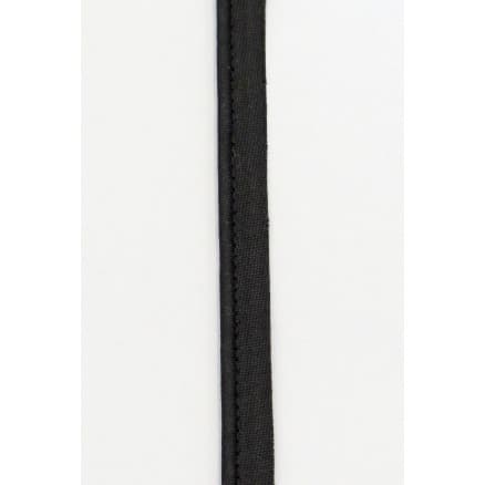 Passpoalband i Metermått Polyester/Bomull 900 Svart 8mm - 50cm
