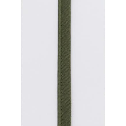 Passpoalband i Metermått Polyester/Bomull 614 Armygrön 8mm - 50cm