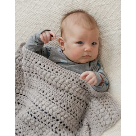 Big DreamsÂ by DROPS Design - Baby Filt Virkmönster 66-80 cm