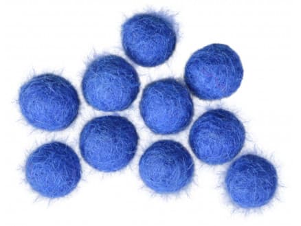 Filtkulor 10mm Blå BL1 - 10 st.