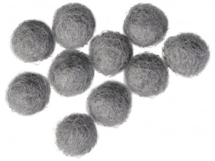 Filtkulor 10mm Grå GY1 - 10 st.