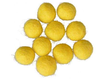 Filtkulor 10mm Gul Y1 - 10 st.