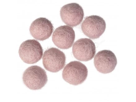 Filtkulor 10mm Lavendel V2 - 10 st.
