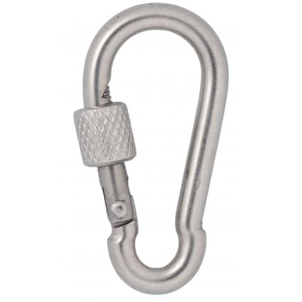 Infinity Hearts Karbinhake med Lås Rostfritt Stål Silver 40x20mm - 3 st