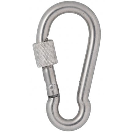 Infinity Hearts Karbinhake med Lås Rostfritt Stål Silver 50x25mm - 3 st