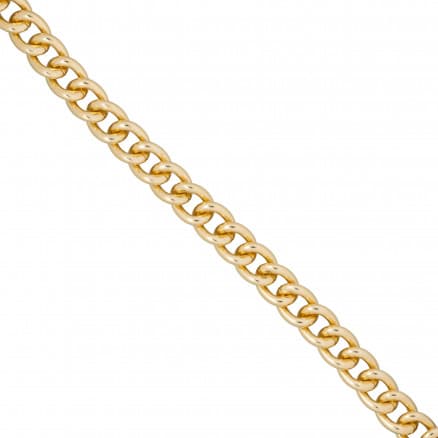 Infinity Hearts-kedja Aluminium Ljus Guld 13x11mm - 50cm