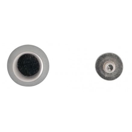 Infinity Hearts Väskfötter Mässing Silver 6mm - 4 st
