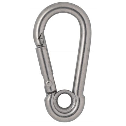 Infinity Hearts Karbinhake med Öga Rostfritt Stål Silver 40x20mm - 3 st