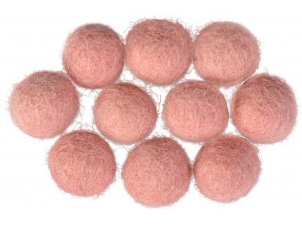 Filtkulor 10mm Ljus Rosa P6 - 10 st.