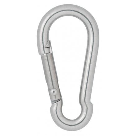 Infinity Hearts Karbinhake / Brandmanshake Rostfritt Stål Silver 40x20mm - 3 st