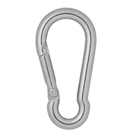 Infinity Hearts Karbinhake Rostfritt Stål Silver 50x25mm - 3 st