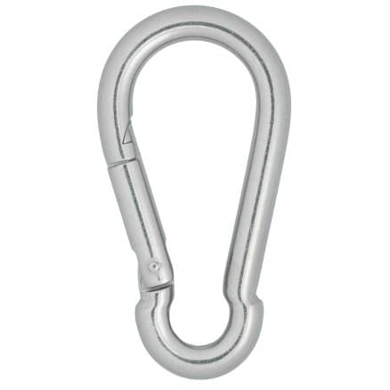 Infinity Hearts Karbinhake Rostfritt Stål Silver 100x50mm - 3 st
