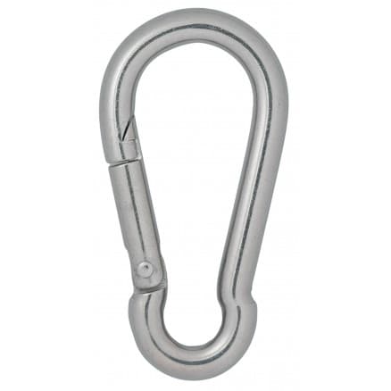 Infinity Hearts Karbinhake Rostfritt Stål Silver 80x40mm - 3 st