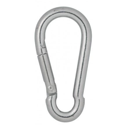 Infinity Hearts Karbinhake Rostfritt Stål Silver 60x30mm - 3 st