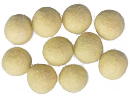 Filtkulor 10mm Ljusgul W3 - 10 st.