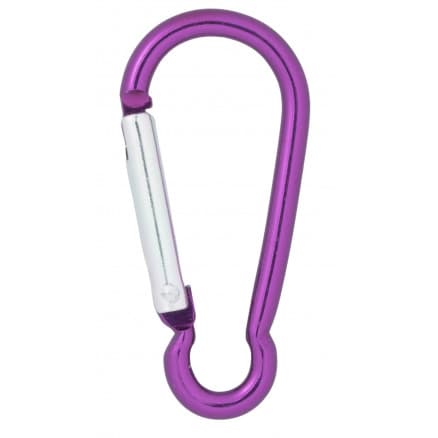Infinity Hearts Karbinhake Aluminium Lila 48x25mm - 5 st