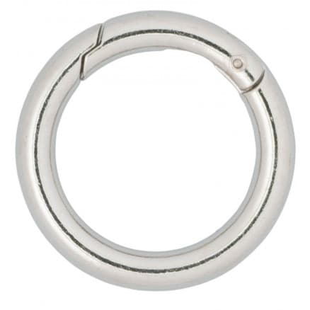 Infinity Hearts O-ring med Ã–ppning Messing Silver Ø28mm - 5 st