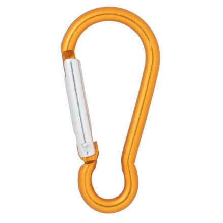 Infinity Hearts Karbinhake Aluminium Gul 48x25mm - 5 st