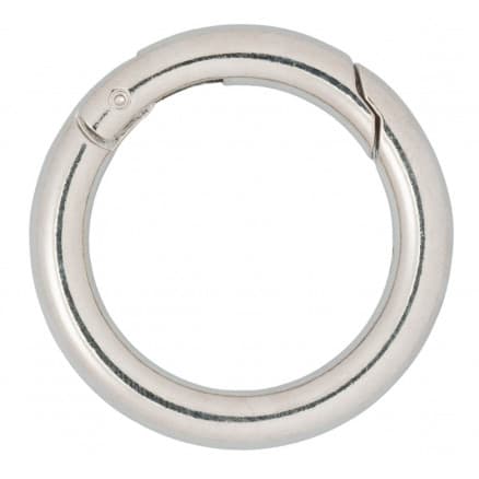Infinity Hearts O-ring med Ã–ppning Messing Silver Ø38mm - 5 st