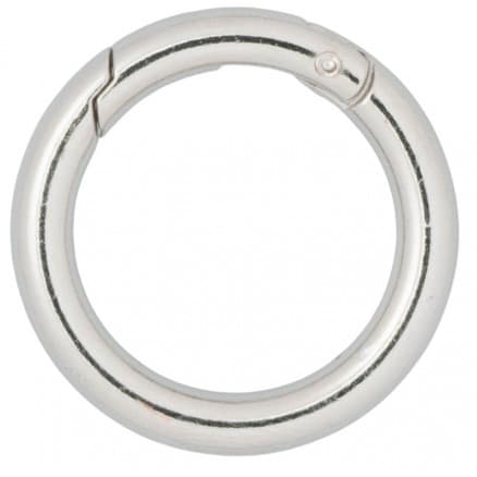Infinity Hearts O-ring med Ã–ppning Mässing Silver Ø30mm - 5 st