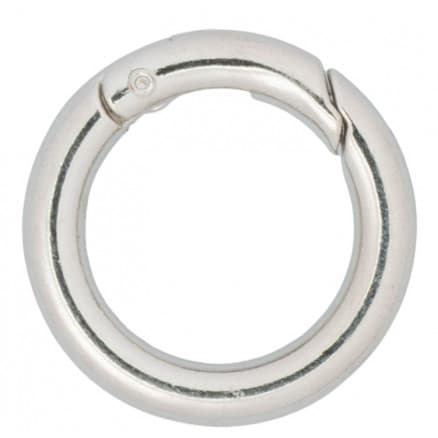Infinity Hearts O-ring med Ã–ppning Mässing Silver Ø25mm - 5 st