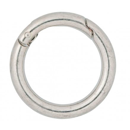 Infinity Hearts O-ring med Öppning Mässing Silver Ø35mm - 5 st
