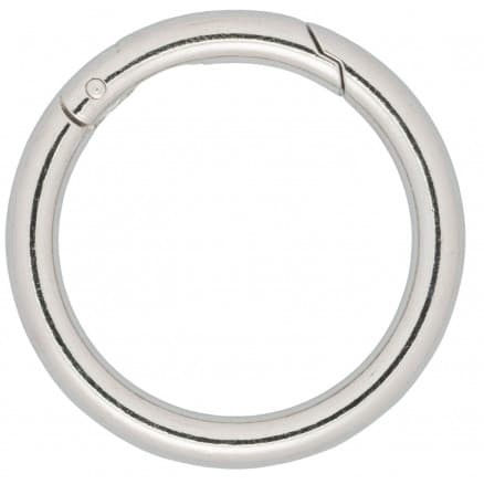 Infinity Hearts O-ring med Öppning Mässing Silver Ø50mm - 5 st
