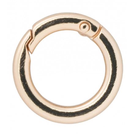 Infinity Hearts O-ring med Öppning Mässing Ljus Guld Ø23,5mm - 5 st