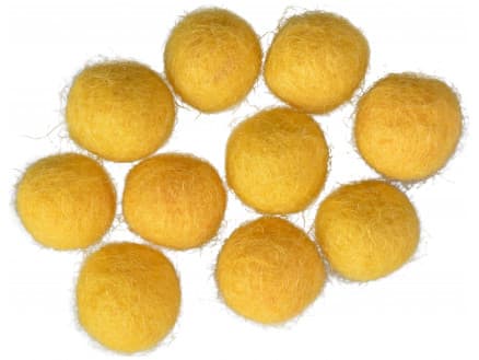 Filtkulor 10mm Mörkgul Y4 - 10 st