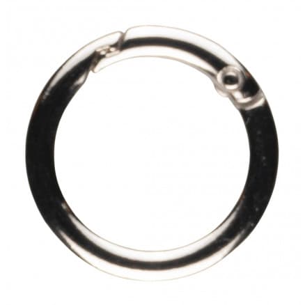 Infinity Hearts O-ring med Öppning Mässing Silver Ø30mm - 5 st