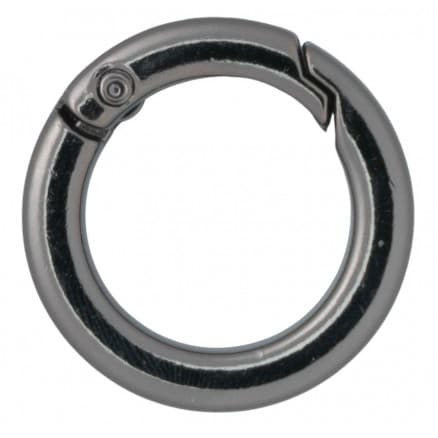 Infinity Hearts O-ring med Ã–ppning Mässing Gunmetal Ø23,5mm - 5 st
