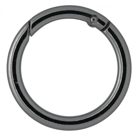 Infinity Hearts O-ring med Ã–ppning Mässing Gunmetal Ø37,6mm - 5 st
