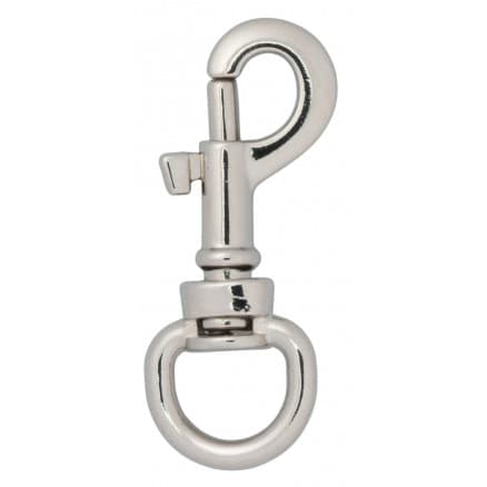 Infinity Hearts Karbinhake med D-ring Mässing Silver 45mm - 5 st