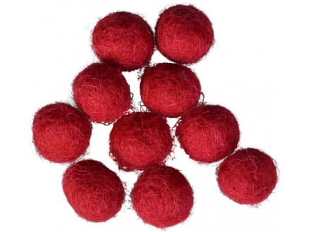 Filtkulor 10mm Mörk Rosa R2 - 10 st