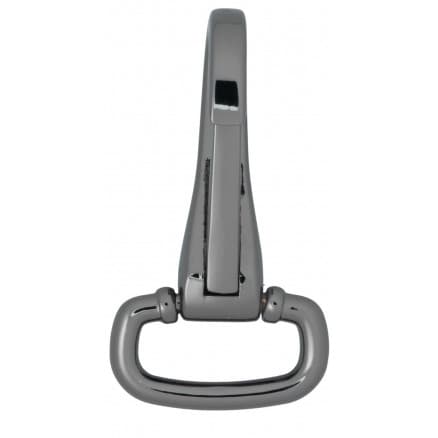 Infinity Hearts Karbinhake med D-ring Mässing Gunmetal 50mm - 1 st