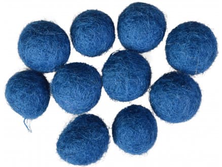 Filtkulor 10mm Mörkblå BL3 - 10 st