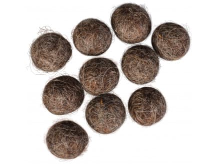 Filtkulor 10mm Mörkbrun Natur Mix - 10 st.