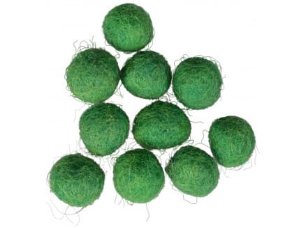 Filtkulor 10mm Mörkgrön GN10 - 10 st