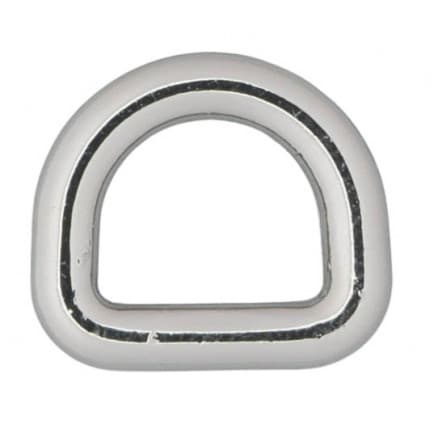 Infinity Hearts D-Ring Mässing Silver 10x10mm - 5 st