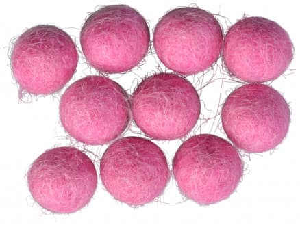 Filtkulor 10mm Rosa P1 - 10 st.
