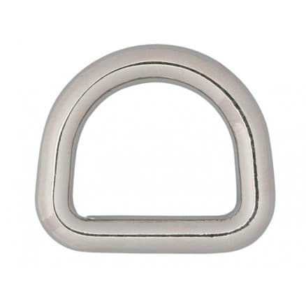 Infinity Hearts D-Ring Mässing Silver 16x16mm - 5 st