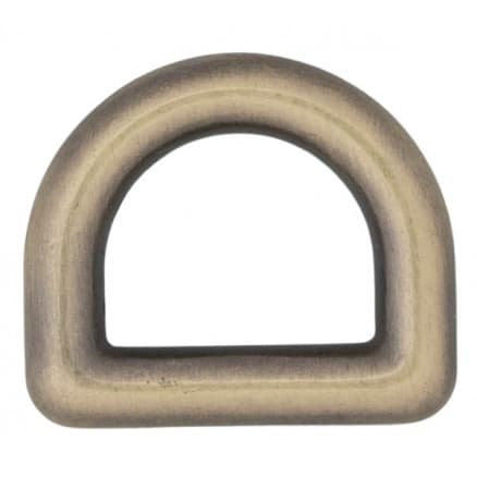 Infinity Hearts D-Ring Mässing Antik brons 12x12mm - 5 st