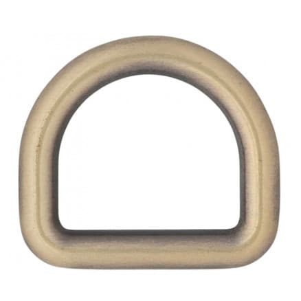 Infinity Hearts D-Ring Mässing Antik brons 19x19mm - 5 st