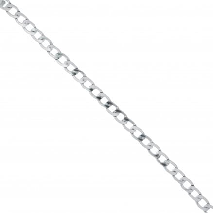 Infinity Hearts Kedja i Metervara Aluminium Silver 12x8mm - 50cm