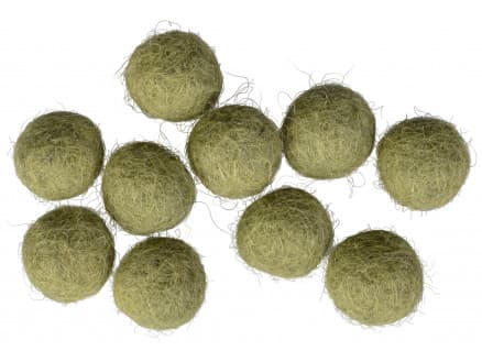 Filtkulor 10mm Dov Grön GN9 - 10 st.