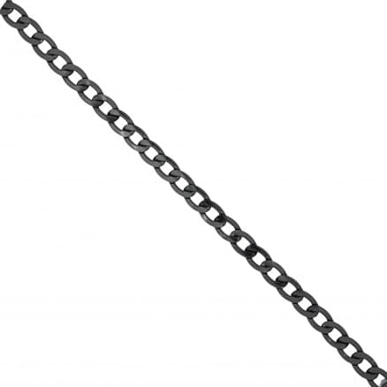 Infinity Hearts Kedja i Metervara Aluminium Gunmetal 12x8mm - 50cm