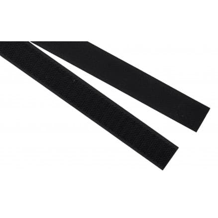 Kardborreband med kardborreband med kardborre Svart 20mm - 50cm