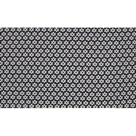 Minimals Bomullspoplin Tyg Print 8 Flower Navy 145cm - 50cm